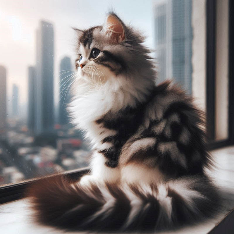 عکس گربه بنفش واقعی